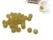 20 grams 9mm x 6mm Yellow Rondelle Czech Glass Beads - John Beads Vials